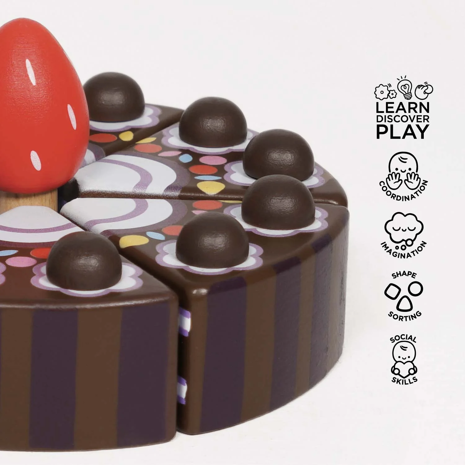 Chocolate Gateau Sliceable Cake - Image 3