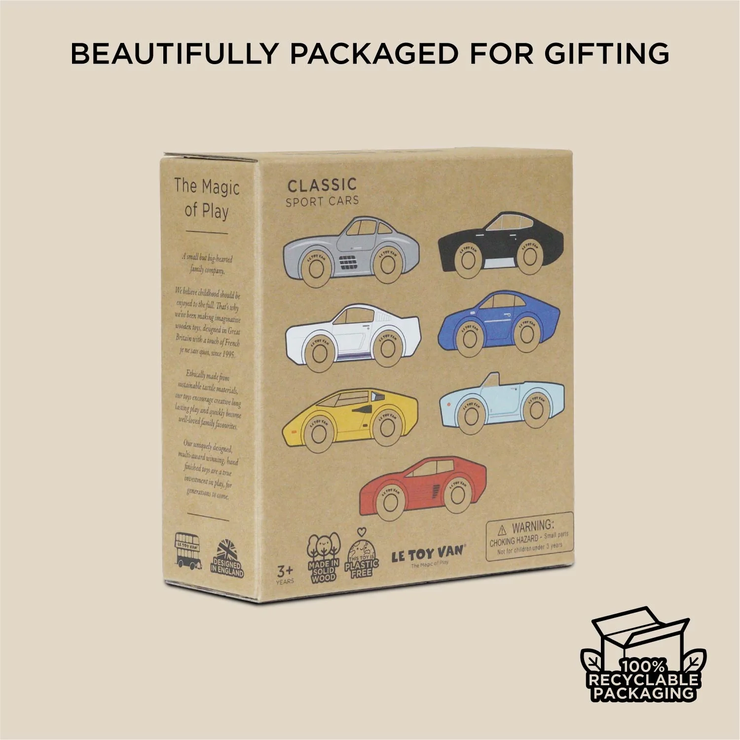 Classic Wooden Sports Car Set - Image 6