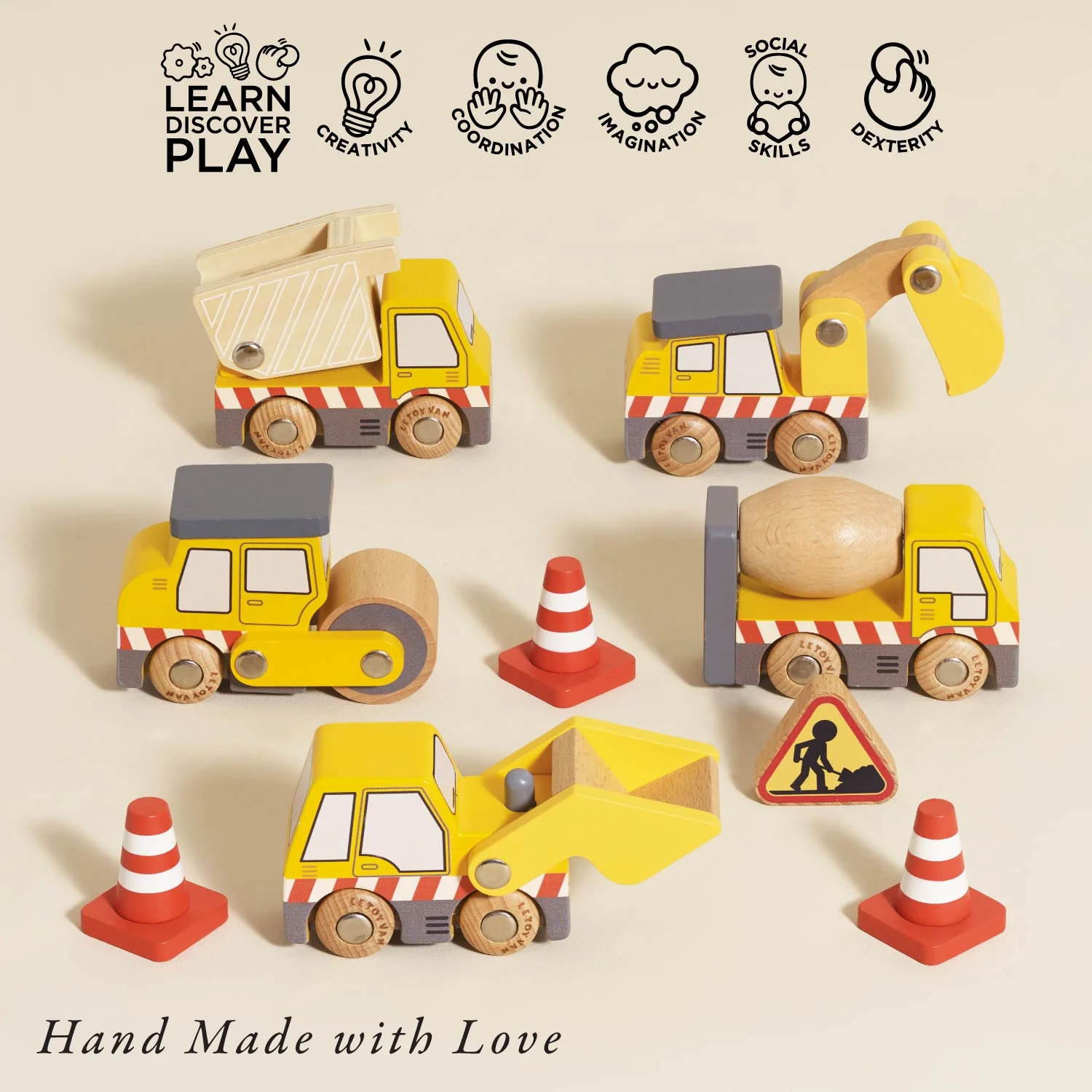 Construction Toy Cars, Trucks & Diggers Set - Image 3