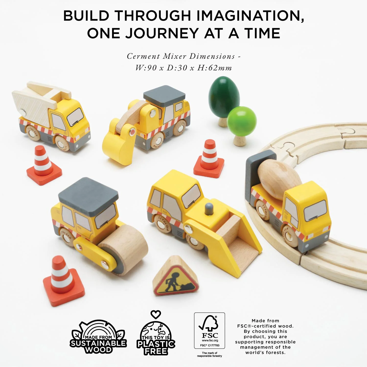 Construction Toy Cars, Trucks & Diggers Set - Image 4