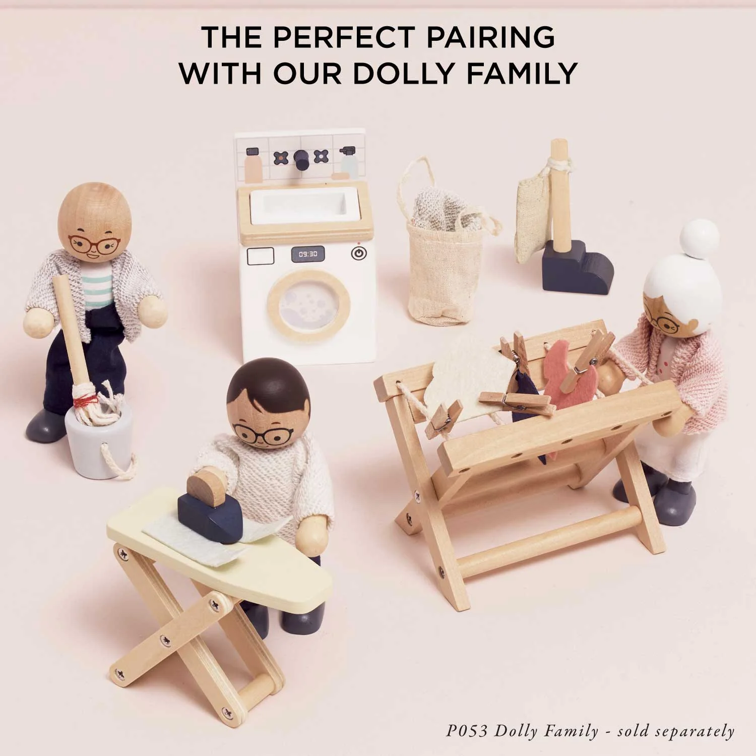 Wooden Dolls House Laundry Room Furniture - Image 6