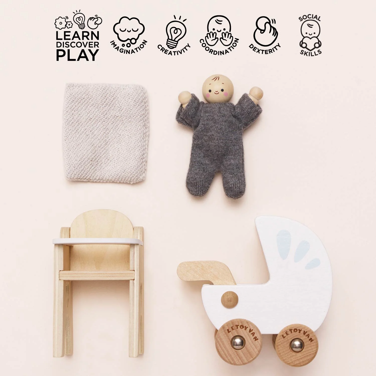 Dolls House Nursery & Baby Set - Image 3