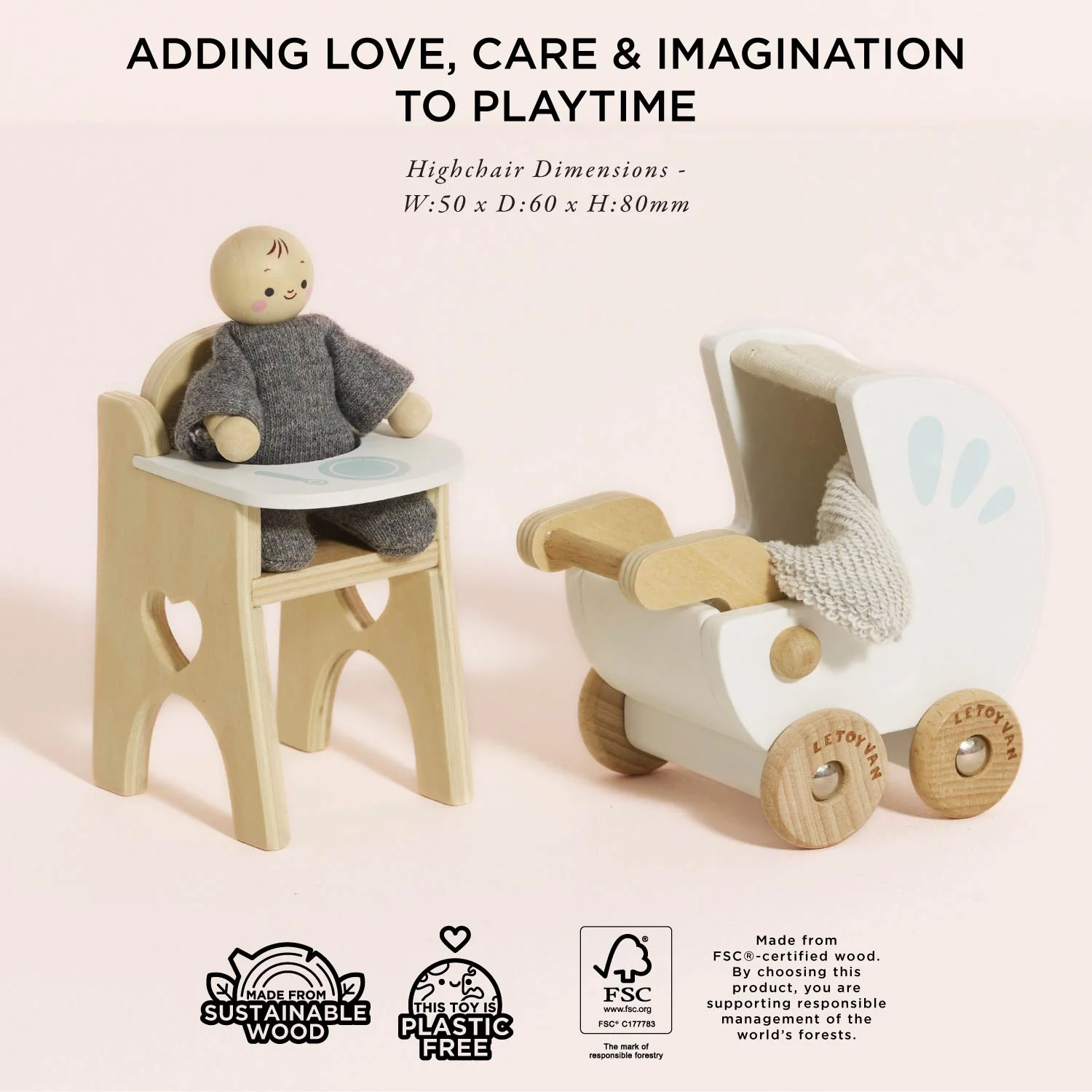 Dolls House Nursery & Baby Set - Image 4