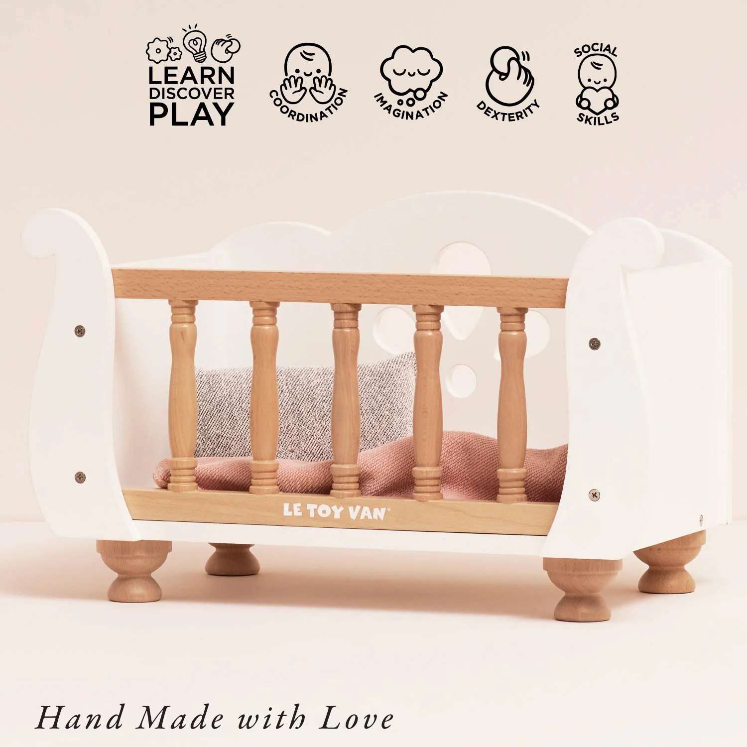 Wooden Dolls Cot - Image 3