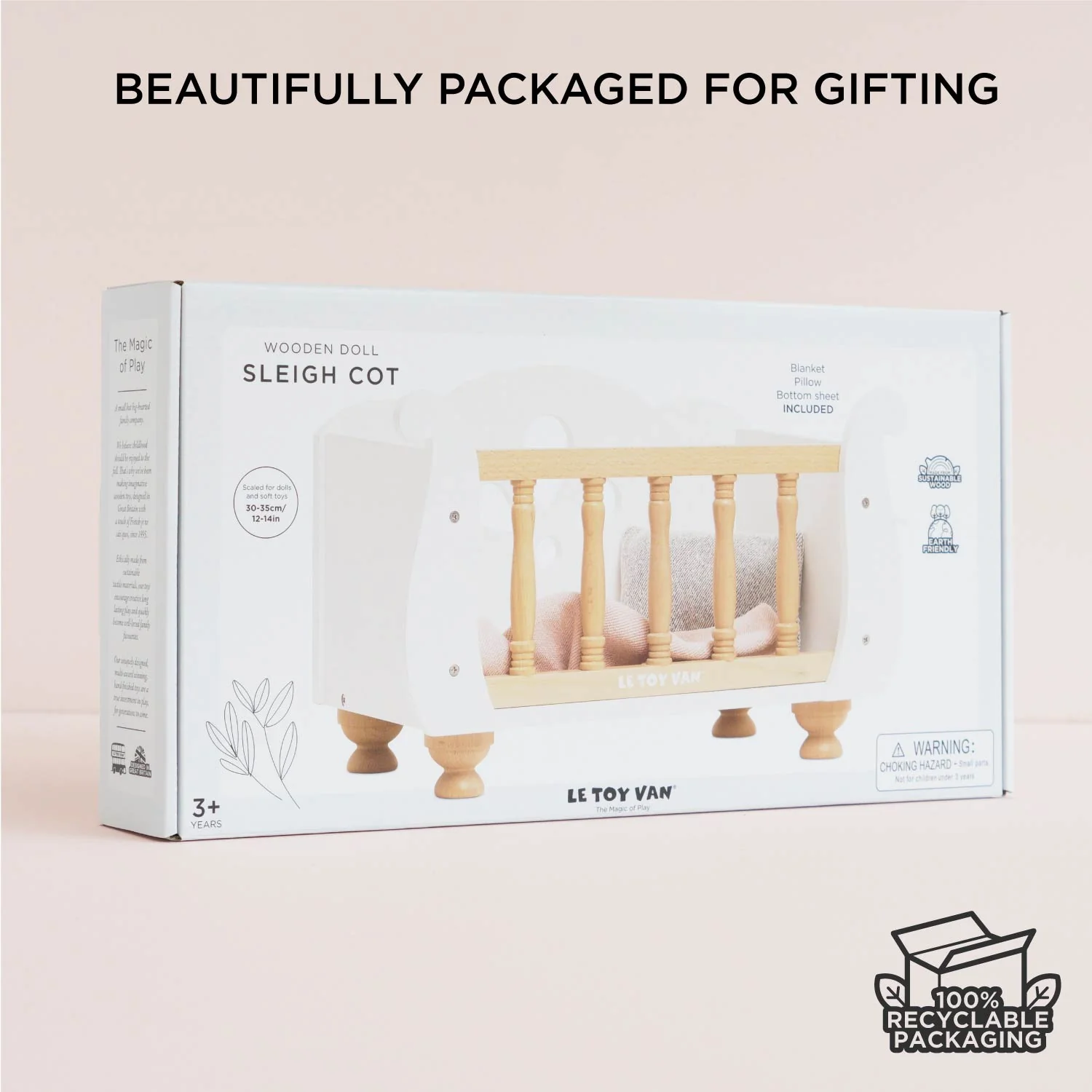 Wooden Dolls Cot - Image 8