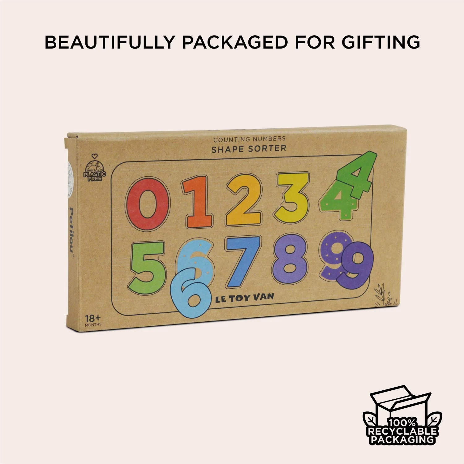 Counting Wooden Numbers Shape Sorter - Image 6