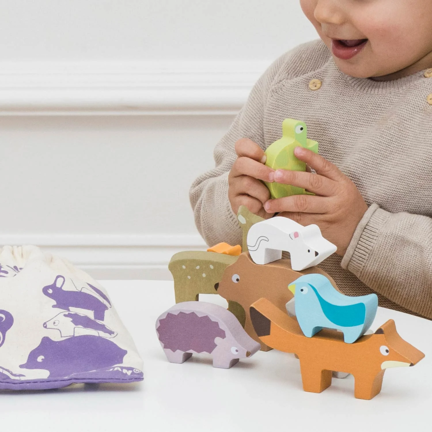 Woodland Stacking Forest Animals & Bag - Image 5