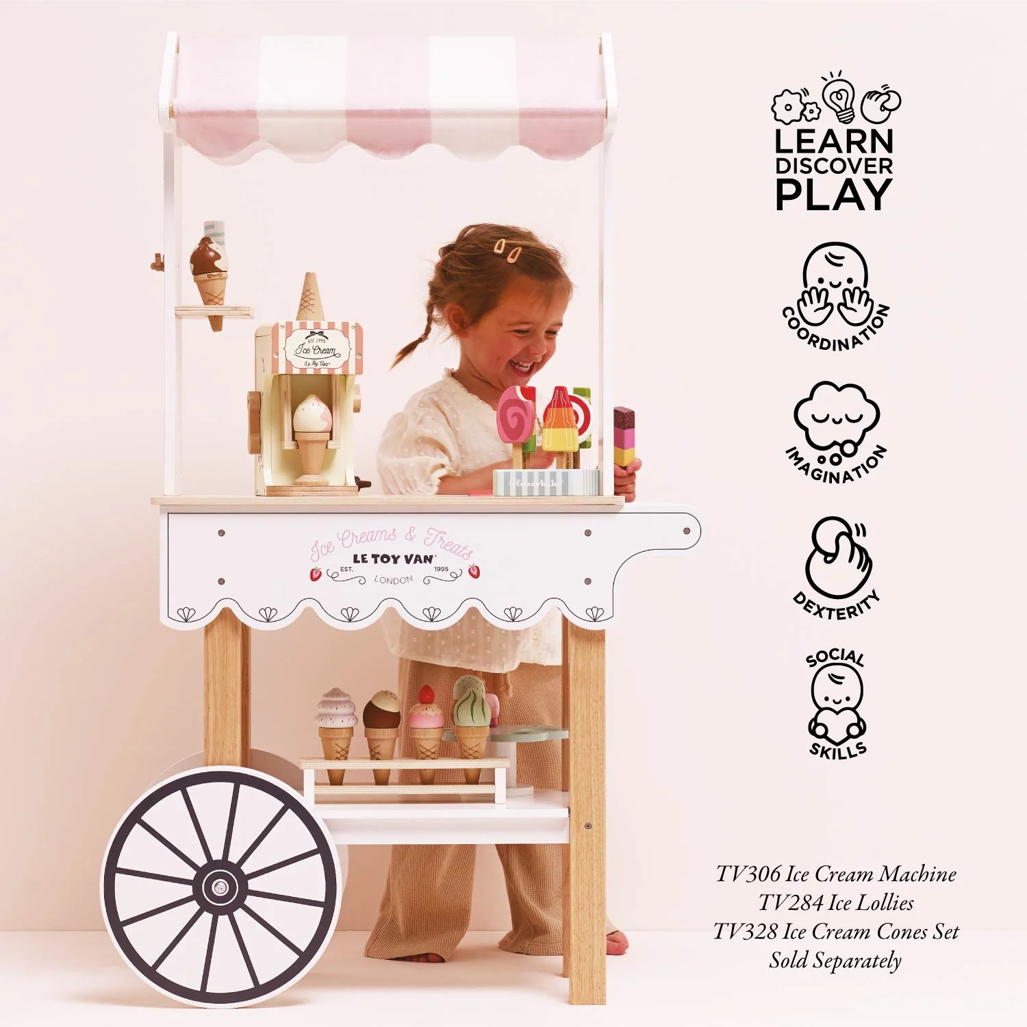 Ice Cream Trolley Market Stall - Image 6