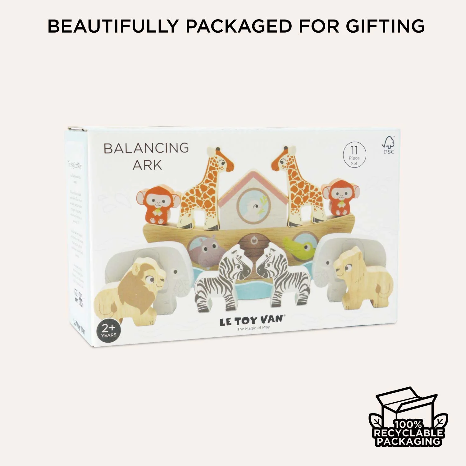 Wooden Balancing Ark Animal Stacker - Image 6