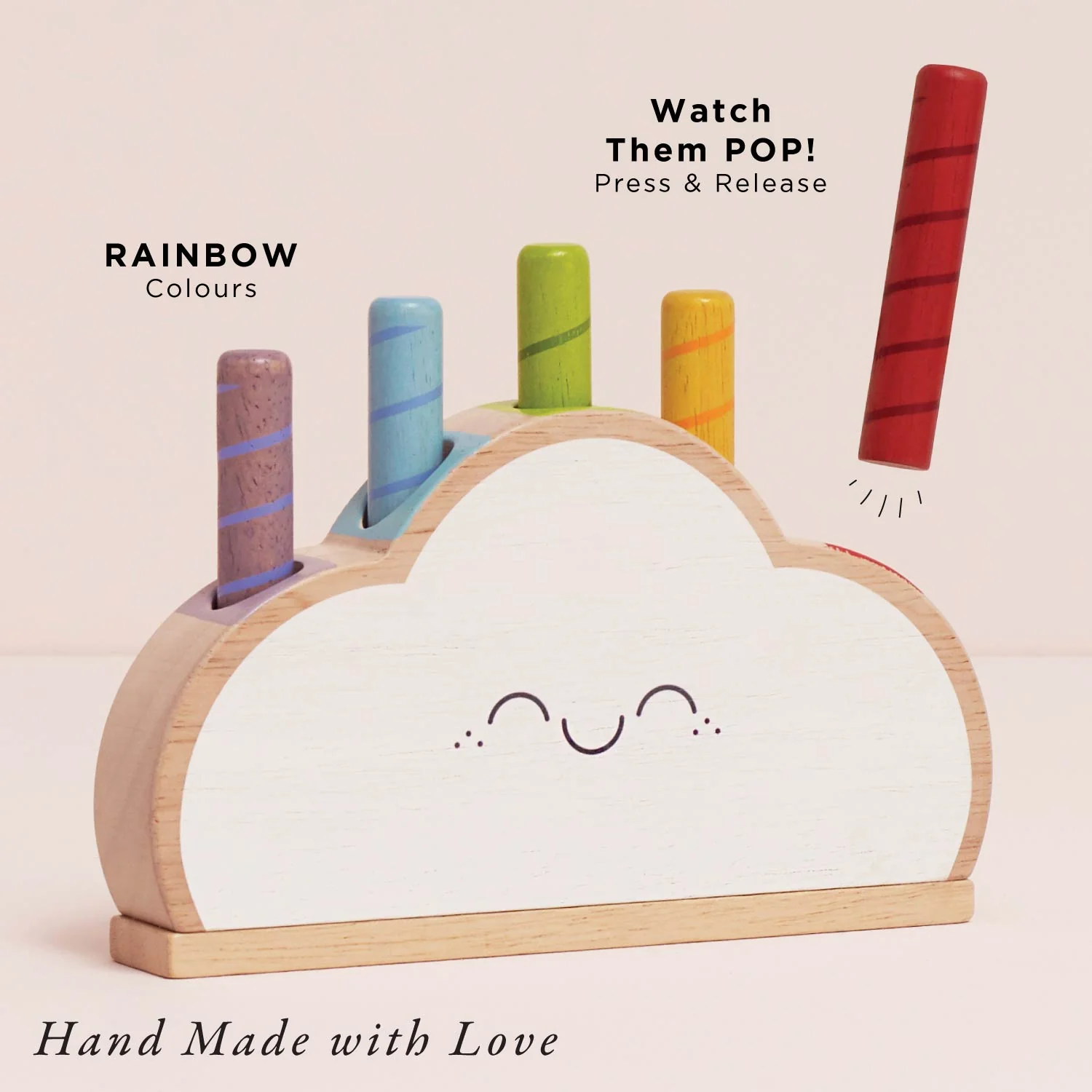 Rainbow Cloud Pop-up Toy - Image 2
