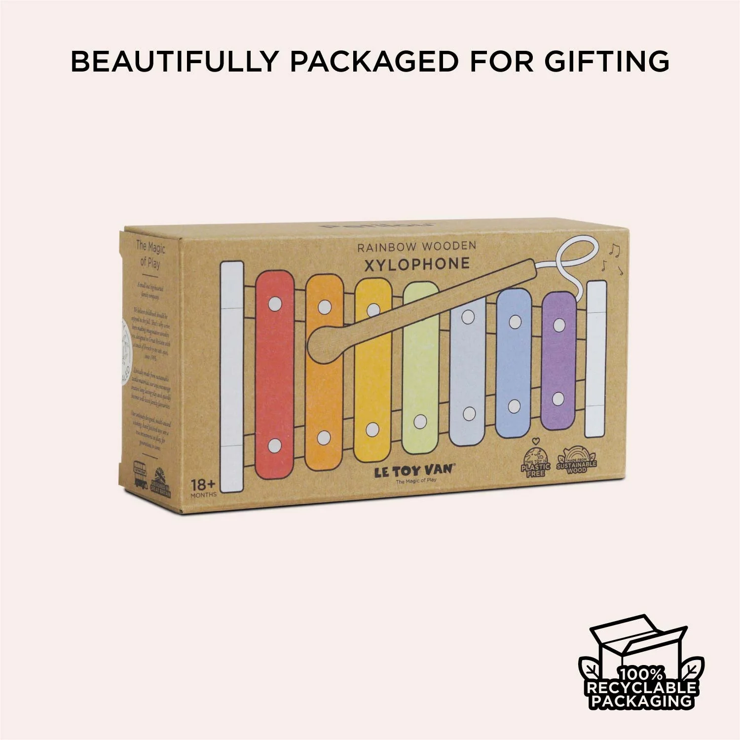 Rainbow Wooden Xylophone - Image 6